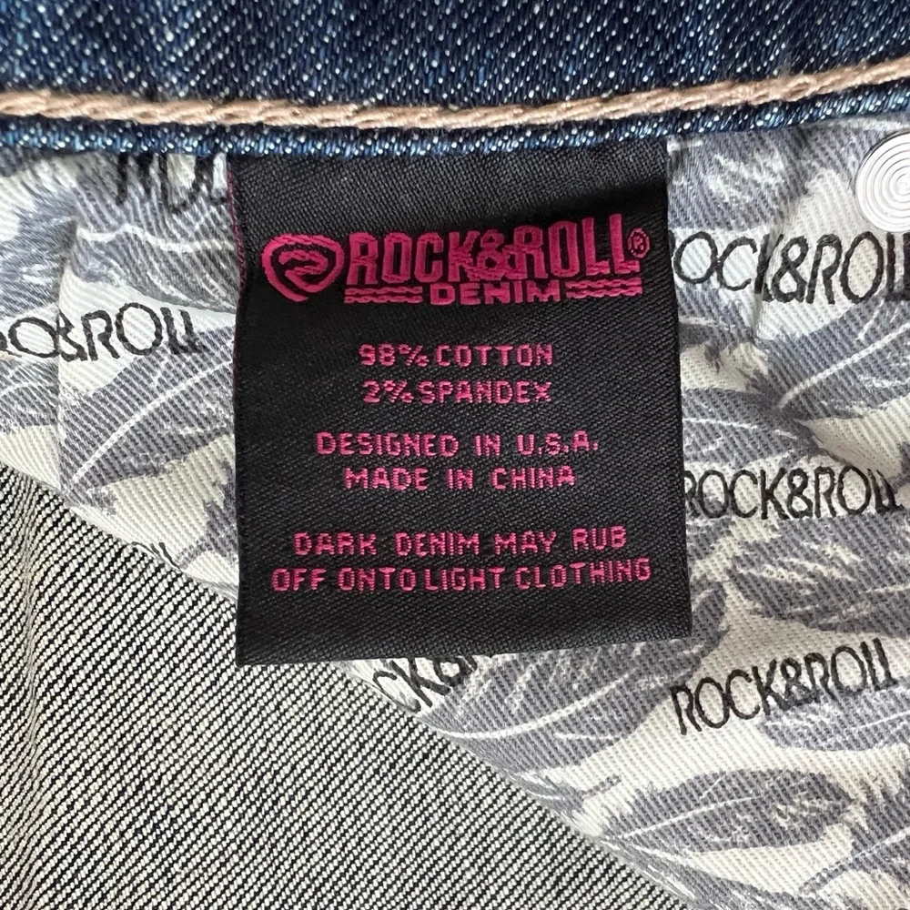 Rock & Roll Denim Boot Cut Jeans, NEW, never worn, Size 32 - Picture 8 of 11